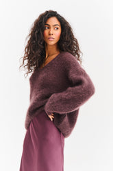 Brown Mirage mohair sweater
